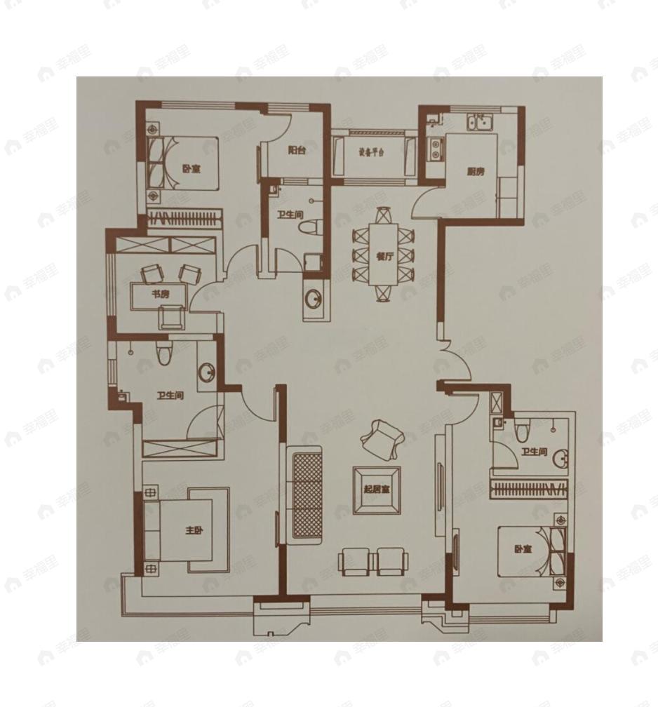 南益名悦湾4室2厅3卫户型图