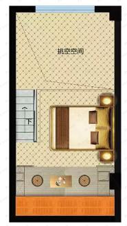阳光100凤凰社C51室1厅1卫户型图
