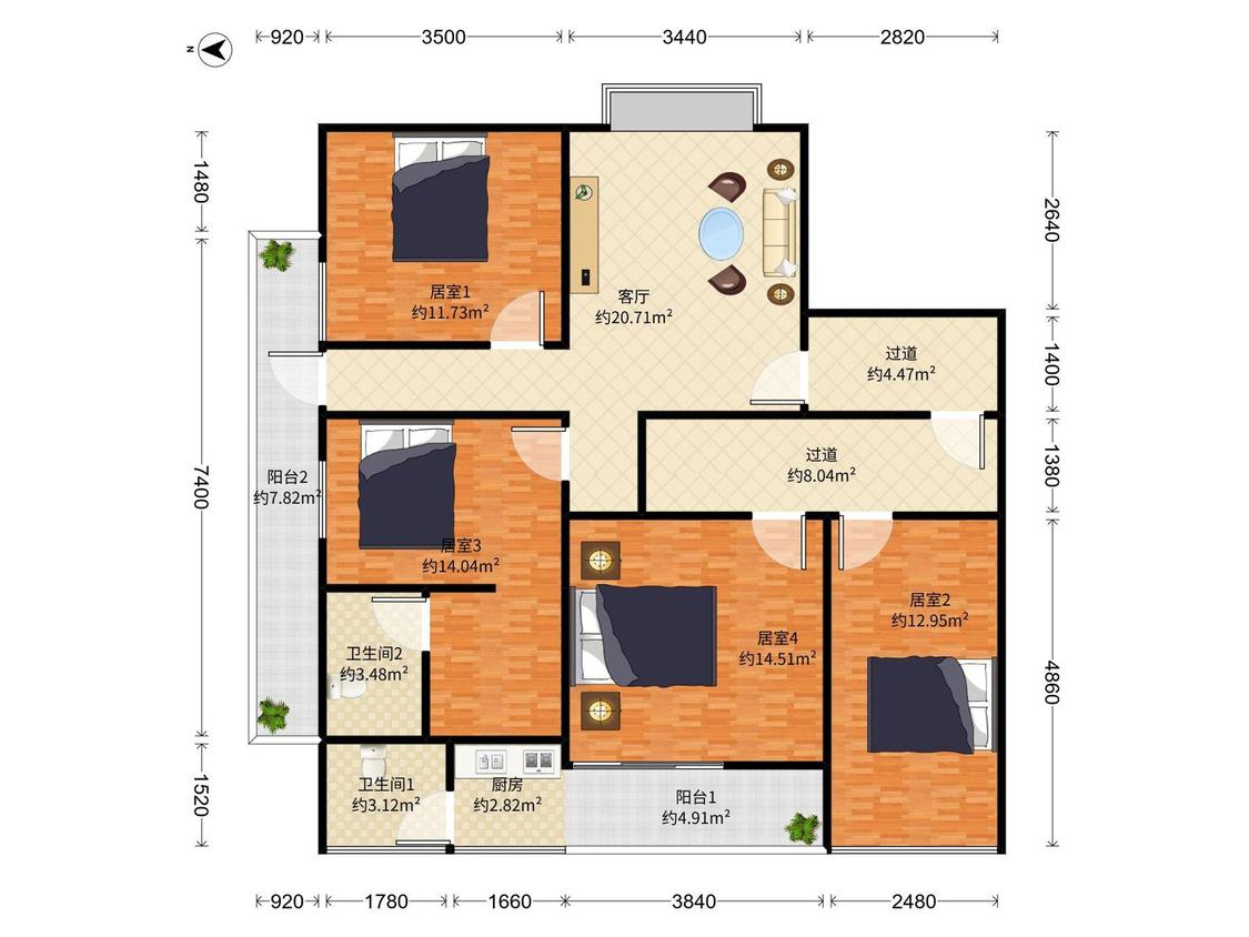 整租·赤尾深华宿舍