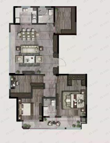 融悦天辰府4室2厅2卫户型图