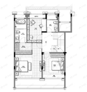 德信新希望江屿云庄4室2厅3卫户型图
