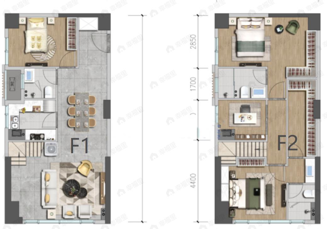 莱安领域4室2厅3卫户型图
