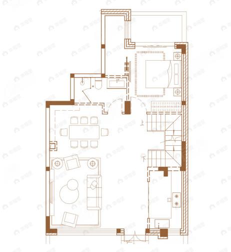 融信海月江潮4室2厅3卫户型图