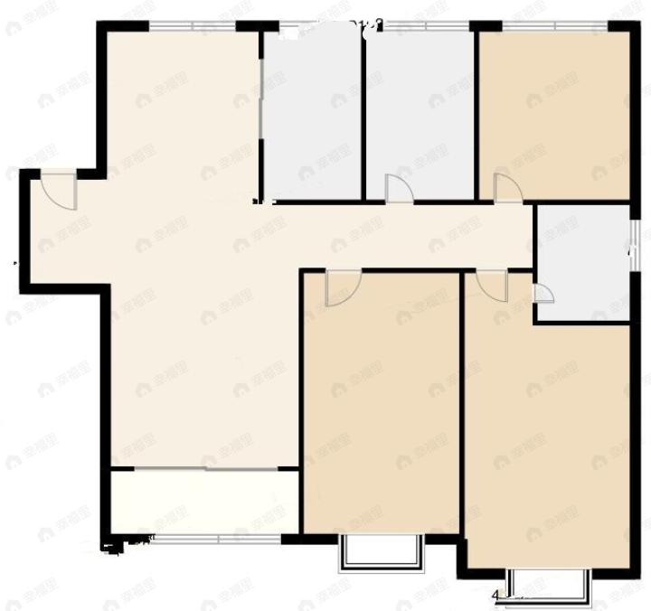 融创南开宸院3室2厅2卫户型图