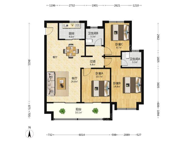 整租·中南世纪城(如皋)