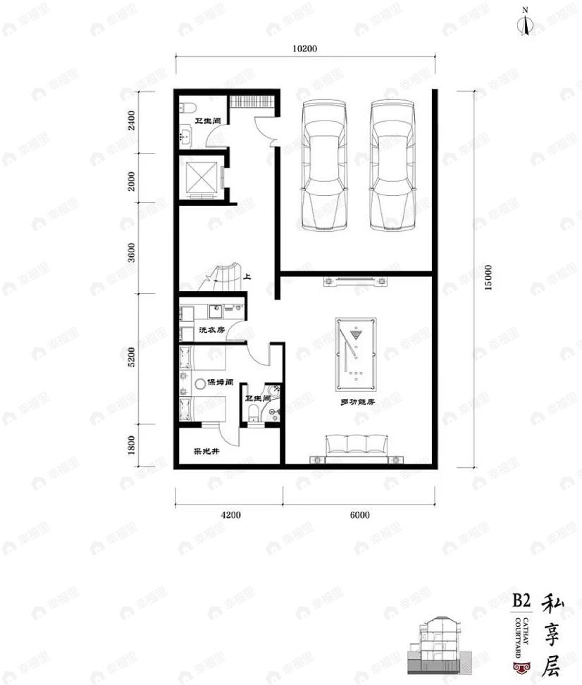 北科建泰禾丽春湖院子4室3厅8卫户型图
