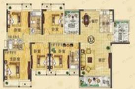 5室2厅3卫建面121平南|北户型图