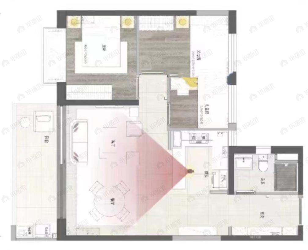 俊发龙泉俊园3室2厅1卫户型图