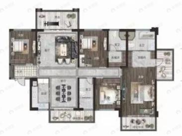 盛科城4室2厅3卫户型图