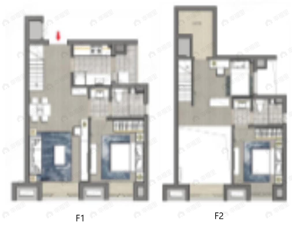 中海寰宇天下3室2厅2卫户型图