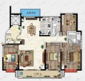 璞悦湾4室2厅2卫户型图