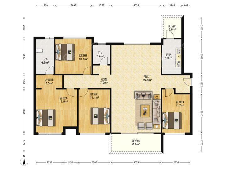 整租·万科缤纷四季(北区)
