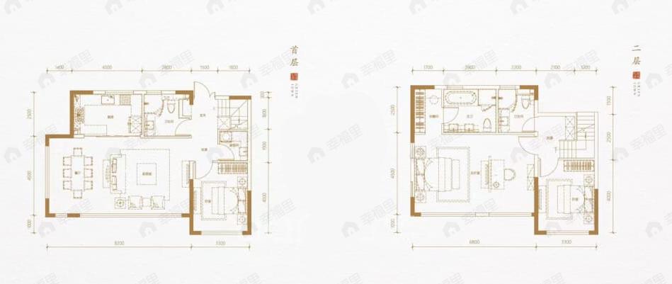 绿城桃李春风3室2厅3卫户型图