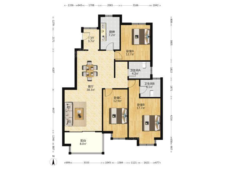 整租·三金燕语庭