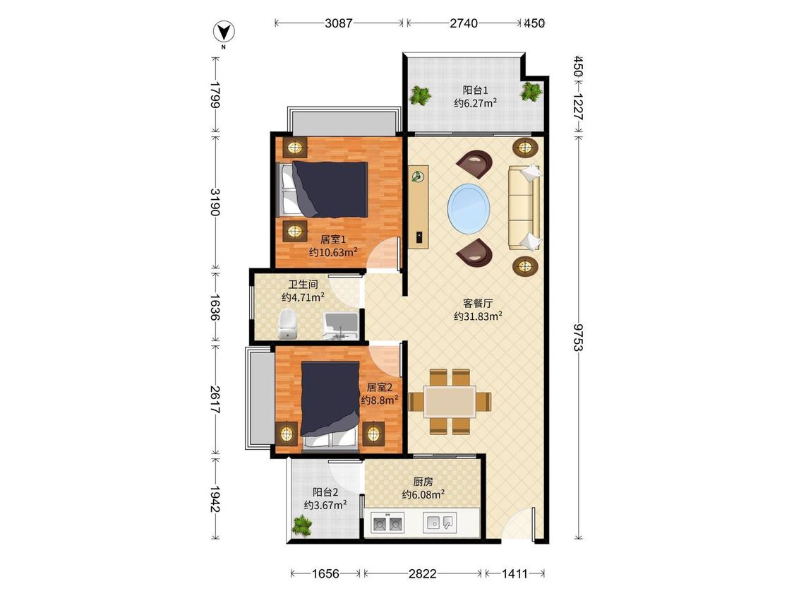 整租·南沙滨海花园(越秀滨海珺城)