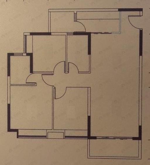 慧源山庄3室2厅2卫户型图