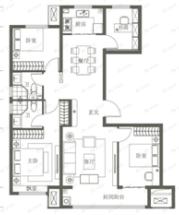 通建融创城4室2厅2卫户型图