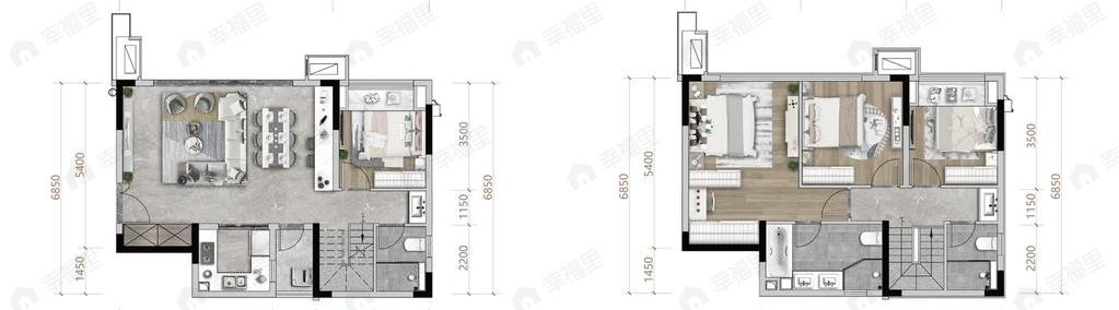 华宇金科锦绣原麓4室2厅3卫户型图