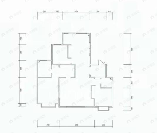 中国铁建花语金郡3室2厅2卫户型图