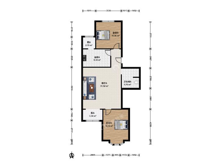 整租·金鑫苑小区