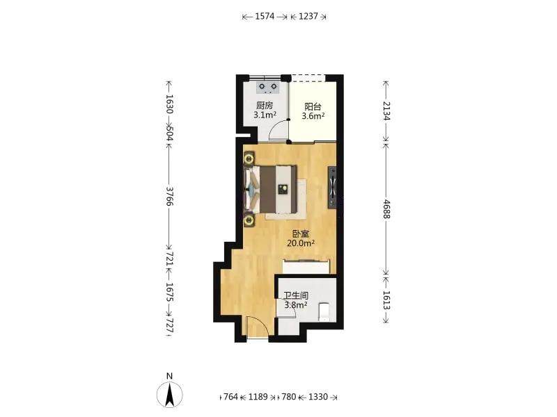 整租·广州融创文旅城(雪域华府B1区)