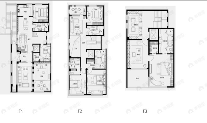 玺萌壹號院5室3厅5卫户型图