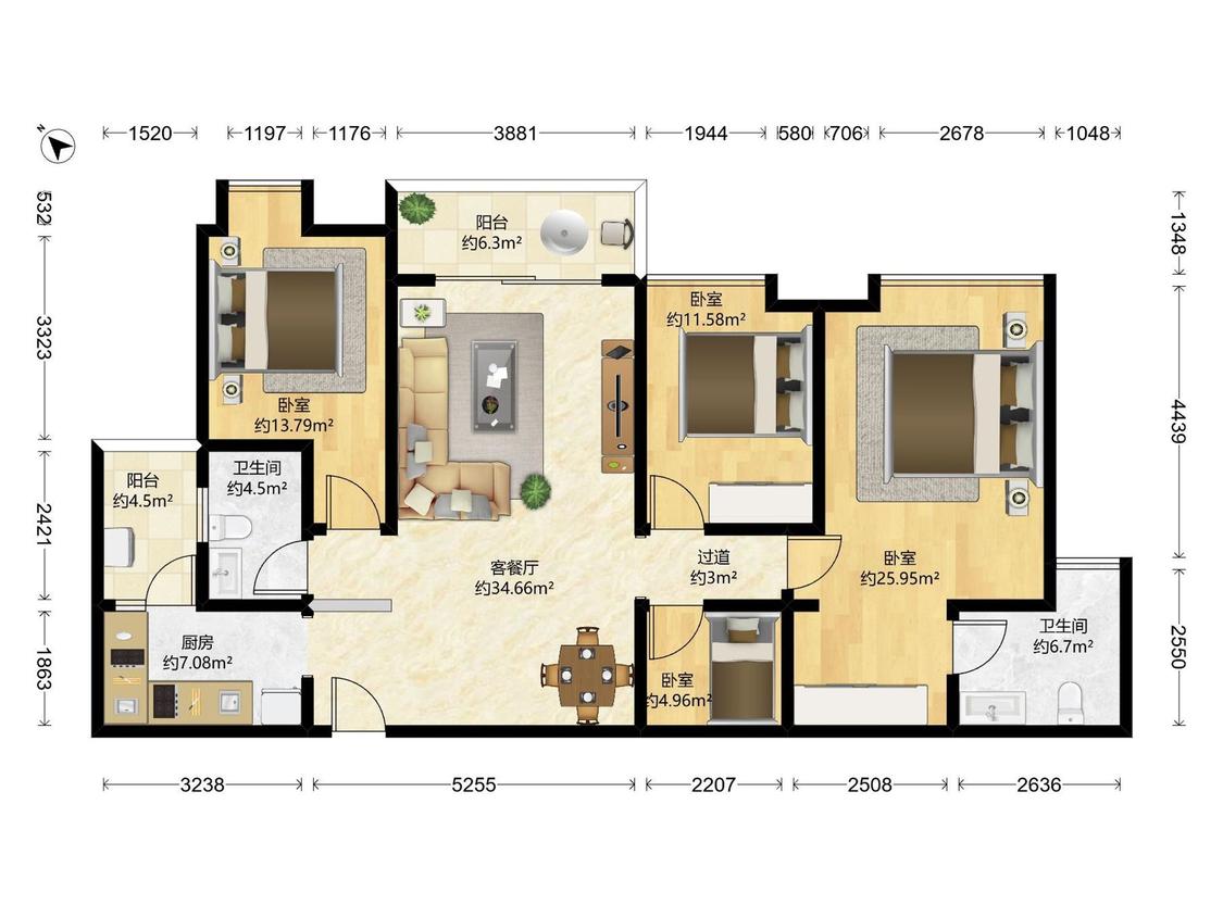 整租·岭南新世界(云逸)