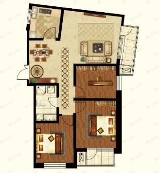 南山家里名苑3室2厅1卫户型图