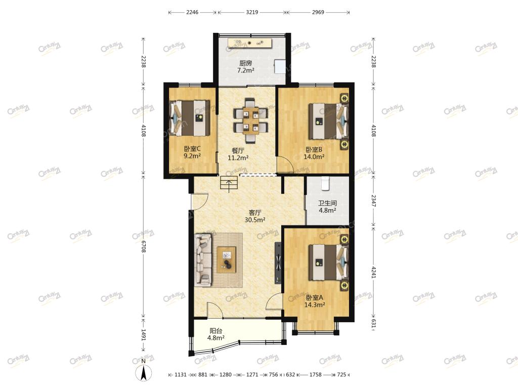整租·优诗美地(二期)