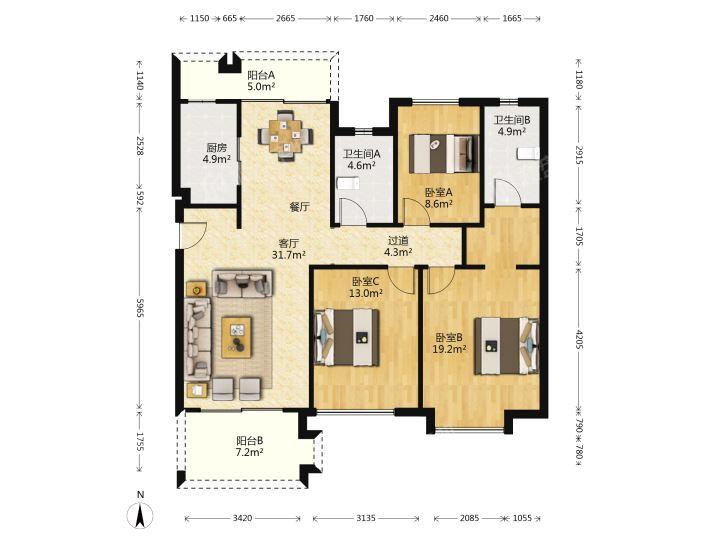 整租·万科府前一号