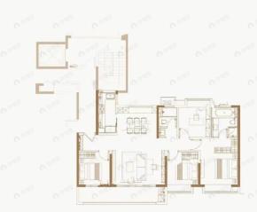 颐和四季府4室2厅2卫户型图
