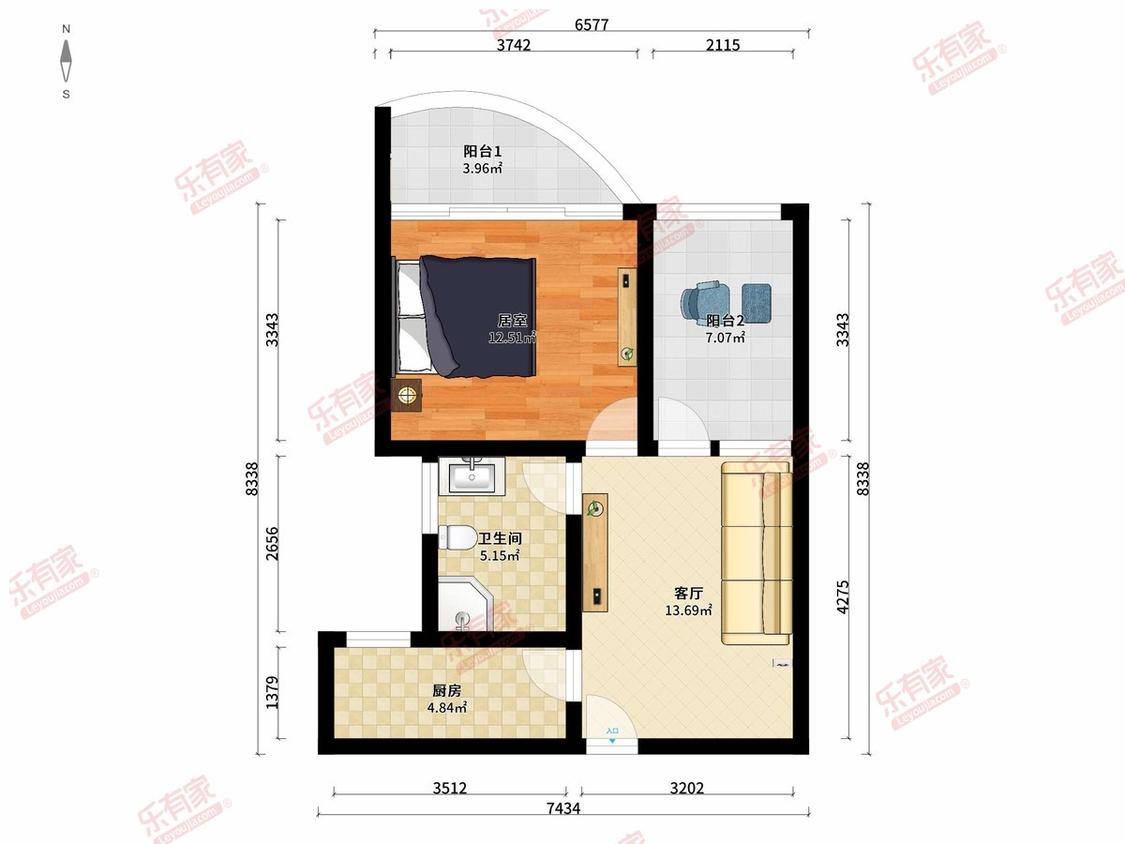 整租·碧桂园(公园1号)
