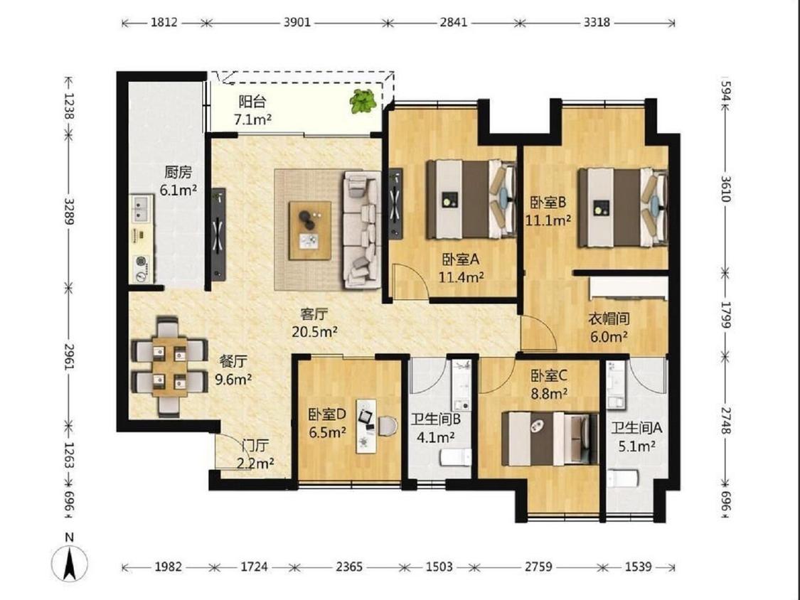 整租·鲁能星城(六街区)