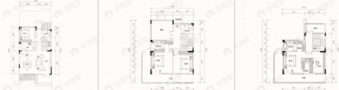 4室2厅4卫建面270平东南户型图