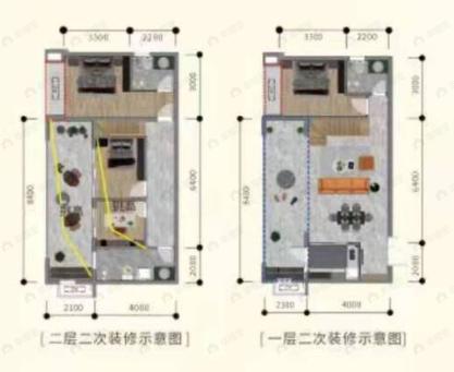 远东卡地亚花园城3室2厅2卫户型图