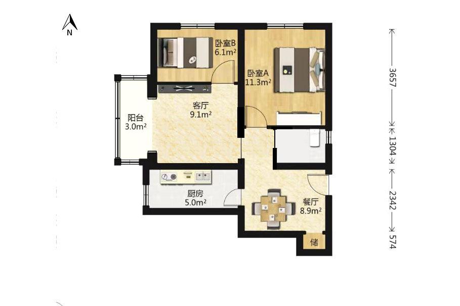 整租·清源西里