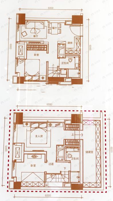 天誉智慧城1室1厅1卫户型图