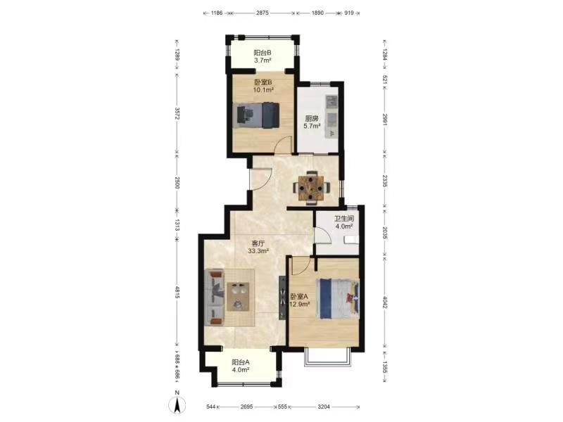 整租·金融街金色漫香郡(北区)