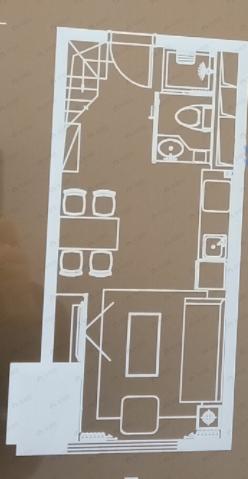 万彩城1室1厅1卫户型图