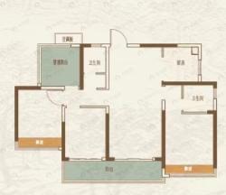 龙光建发玖云府4室2厅2卫户型图
