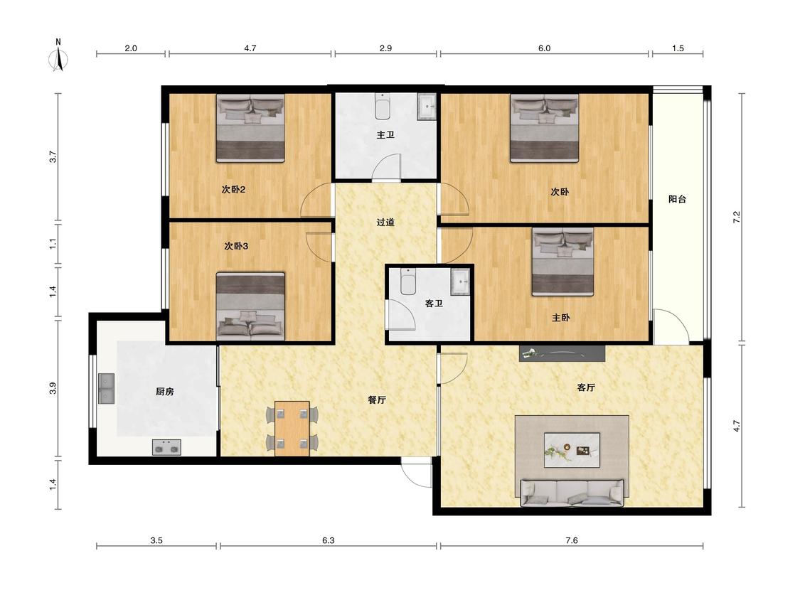 整租·海西经贸委驻宁办家属院