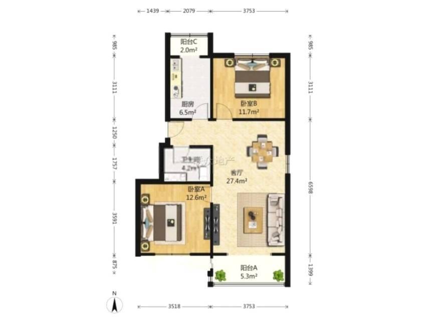 整租·首座御园(一期)