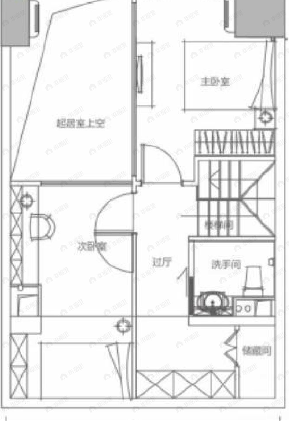 华远华时代3室2厅2卫户型图