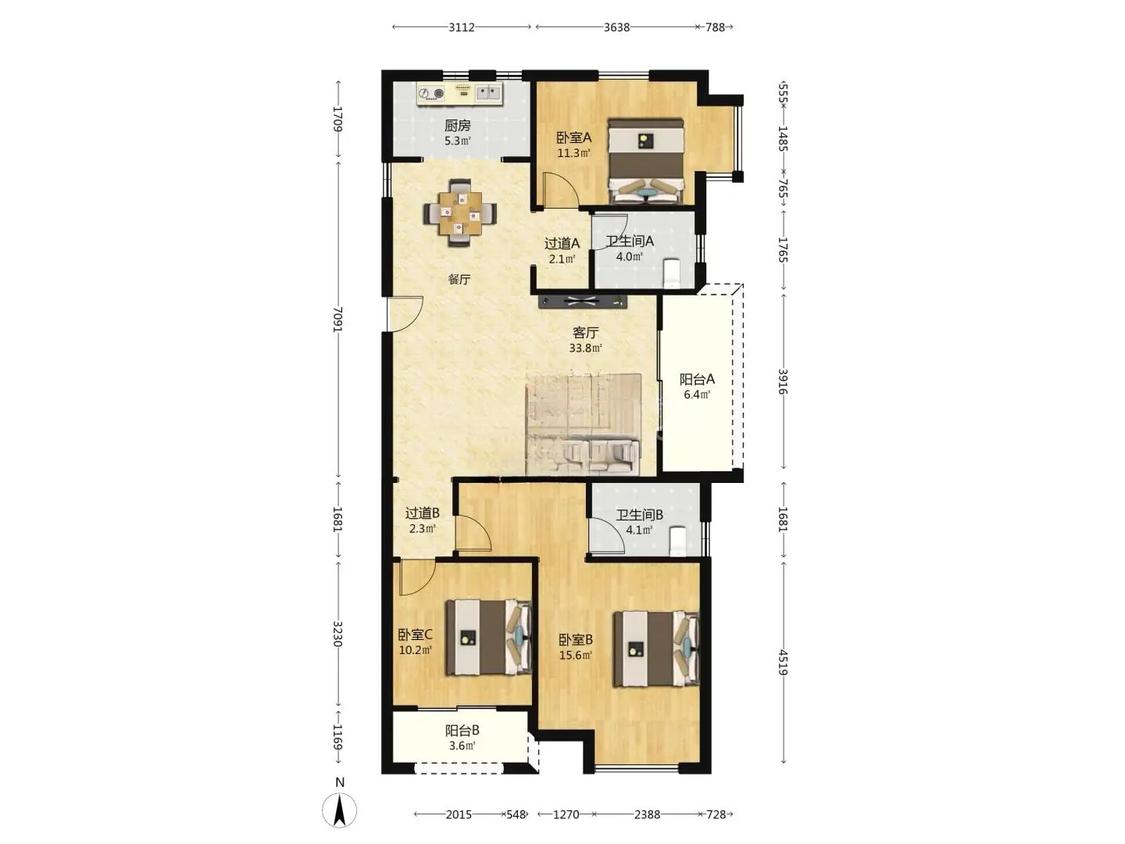 整租·莲花新城(悦园）