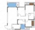 中建滨江星城3室2厅2卫户型图