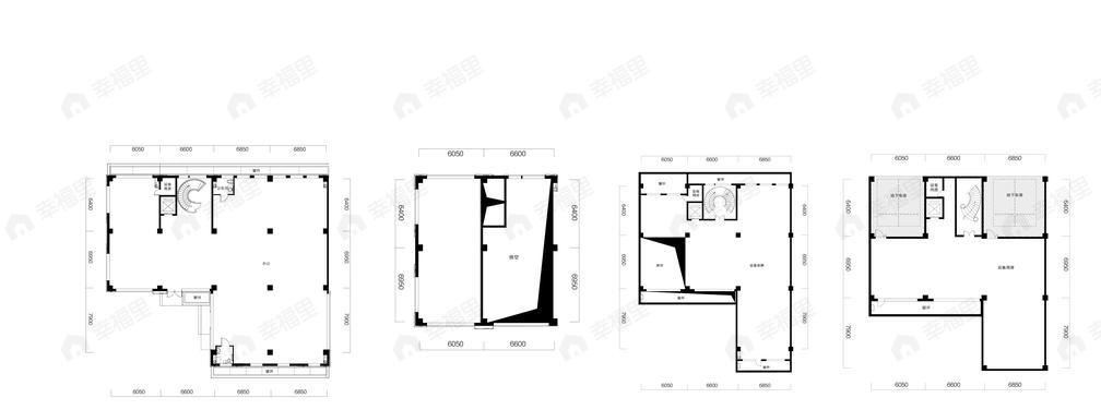1室1厅建面1038m²南|北户型图