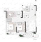 3室2厅1卫建面89平户型图