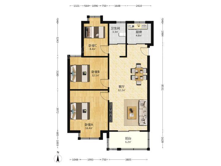 整租·天景山公寓(荣华苑)