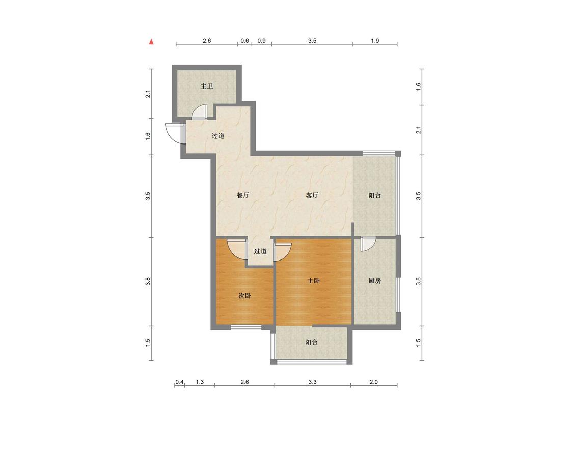 整租·华富瑞士名居