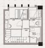 杰壹新天地2室2厅2卫户型图